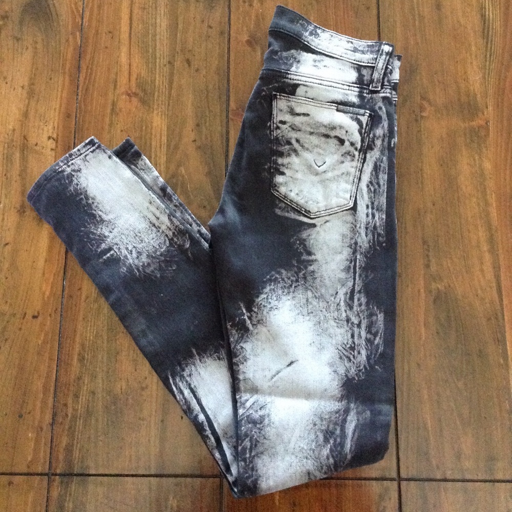 Hudson High Waisted Printed Blotch Jeans